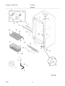 05 - Cabinet parts for Crosley Freezer UL1793CA8 from AppliancePartsPros.com