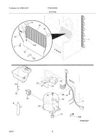 07 - System parts for Frigidaire Freezer FFU2064DW9 from AppliancePartsPros.com