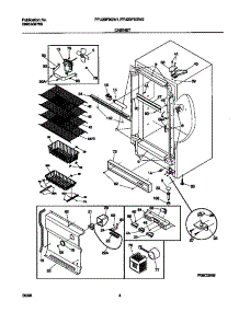 03 - Cabinet parts for Frigidaire Freezer FFU20F9GW1 from AppliancePartsPros.com