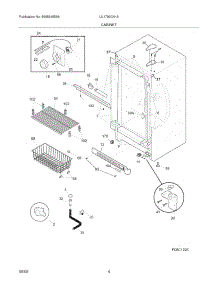 05 - Cabinet parts for Frigidaire Freezer UL1793CA13 from AppliancePartsPros.com