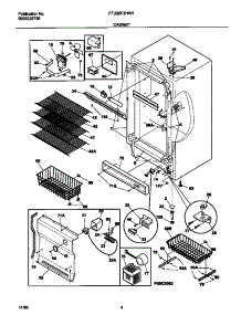 03 - Cabinet parts for Frigidaire Freezer FFU20F9HW1 from AppliancePartsPros.com