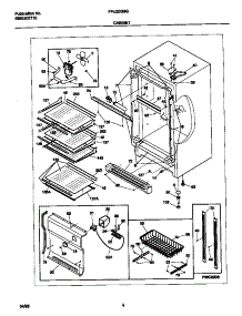 03 - Cabinet parts for Frigidaire Freezer FFU20G9GW0 from AppliancePartsPros.com