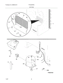 07 - System parts for Frigidaire Freezer FFU2065FW4 from AppliancePartsPros.com