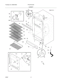 05 - Cabinet parts for Frigidaire Freezer FFU20FC4CW1 from AppliancePartsPros.com