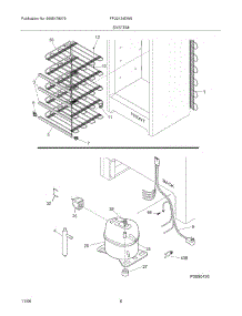 07 - System parts for Frigidaire Freezer FFU2124DW9 from AppliancePartsPros.com