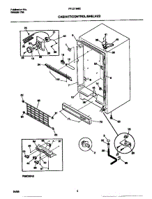 03 - Cabinet / Control / Shelves parts for Frigidaire Freezer FFU21M8CW2 from AppliancePartsPros.com