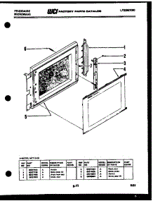 03 - Door Parts parts for Frigidaire Microwave MCT1310E from AppliancePartsPros.com