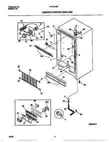 03 - Cabinet / Controls / Shelves parts for Frigidaire Freezer FFU21D9CW2 from AppliancePartsPros.com
