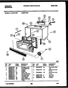 03 - Wrapper And Body Parts parts for Frigidaire Microwave MVH1190P from AppliancePartsPros.com