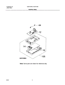05 - Control Panel parts for Frigidaire Microwave PLMV168KC4 from AppliancePartsPros.com
