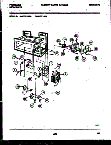 06 - Power Control parts for Frigidaire Microwave MVH1190A from AppliancePartsPros.com