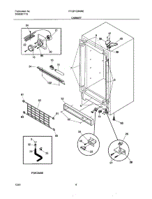 05 - Cabinet parts for Frigidaire Freezer FFU21G3AW0 from AppliancePartsPros.com