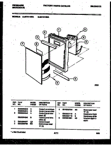 08 - Control Panel parts for Frigidaire Microwave MVH1190A from AppliancePartsPros.com