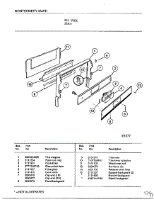 Gas Range parts for Frigidaire Range 2820A from AppliancePartsPros.com