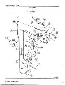 Burner parts for Frigidaire Range 2530B from AppliancePartsPros.com