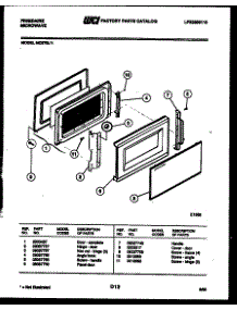 03 - Door Parts parts for Frigidaire Microwave MC870L1 from AppliancePartsPros.com