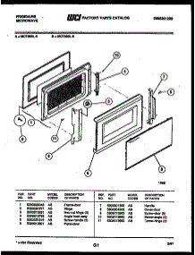 03 - Door Parts parts for Frigidaire Microwave MCT860L5 from AppliancePartsPros.com