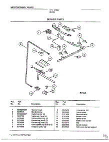 Burner parts for Frigidaire Range 2820A from AppliancePartsPros.com