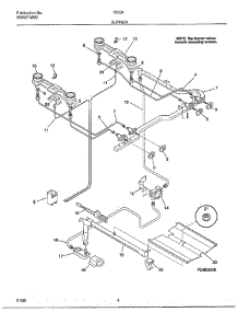 Burner parts for Frigidaire Range 282247B from AppliancePartsPros.com