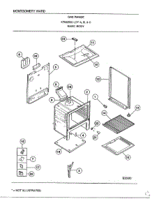 Basic Body parts for Frigidaire Range 2530C from AppliancePartsPros.com