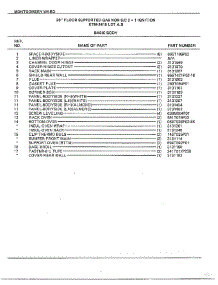 Basic Body Page 2 parts for Frigidaire Range 2418B from AppliancePartsPros.com