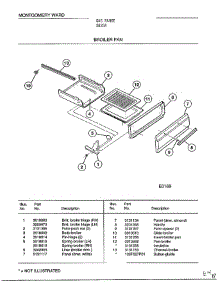 Broiler Pan parts for Frigidaire Range 2820A from AppliancePartsPros.com