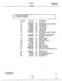 Burner Page 2 parts for Frigidaire Range 2823-80B from AppliancePartsPros.com