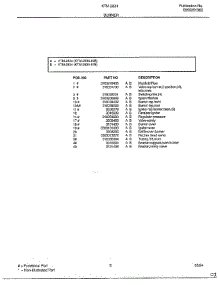 Burner Page 2 parts for Frigidaire Range 2834-87B from AppliancePartsPros.com