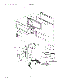 05 - Control Panel / Door / Misc parts for Frigidaire Microwave CGMV173KWA from AppliancePartsPros.com