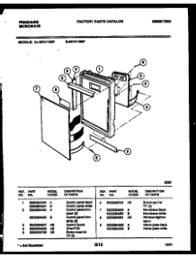 08 - Control Panel parts for Frigidaire Microwave MVH1190P from AppliancePartsPros.com