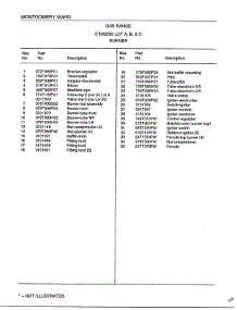 Burner Page 2 parts for Frigidaire Range 2530A from AppliancePartsPros.com