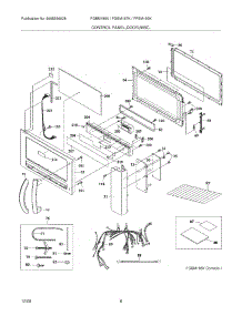 05 - Control Panel,Door,Misc. parts for Frigidaire Microwave FGBM185KFA from AppliancePartsPros.com