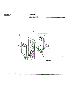02 - Control Panel parts for Frigidaire Microwave FMS083E1S0 from AppliancePartsPros.com