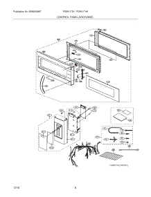 05 - Control Panel, Door, Miscellaneous parts for Frigidaire Microwave FGMV173KWB from AppliancePartsPros.com