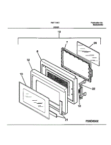 03 - Door parts for Frigidaire Microwave FMT104E1S0 from AppliancePartsPros.com