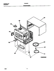 05 - Wrapper / Body parts for Frigidaire Microwave FMS083E1S0 from AppliancePartsPros.com