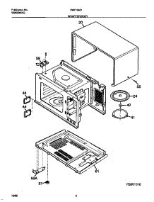 05 - Wrapper / Body parts for Frigidaire Microwave FMT104E1S0 from AppliancePartsPros.com