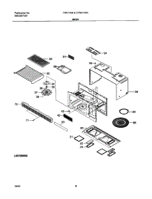 09 - Body parts for Frigidaire Microwave FMV145KB1 from AppliancePartsPros.com
