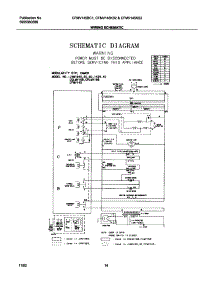 14 - Wiring Schematic parts for Frigidaire Microwave FMV145KS3 from AppliancePartsPros.com