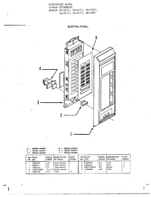 Tappan Microwave / Control Panel parts for Frigidaire Microwave 56-2277 from AppliancePartsPros.com
