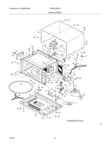 03 - Oven,Cabinet parts for Frigidaire Microwave CPMO209KFB from AppliancePartsPros.com