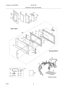05 - Control Panel / Door / Misc parts for Frigidaire Microwave CGLMV169DBC from AppliancePartsPros.com