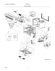 03 - Oven,Cabinet parts for Frigidaire Microwave CFMV152KWA from AppliancePartsPros.com