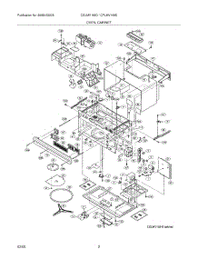 03 - Oven / Cabinet parts for Frigidaire Microwave CGLMV169DBB from AppliancePartsPros.com