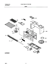 09 - Body parts for Frigidaire Microwave CPLMV168KC1 from AppliancePartsPros.com