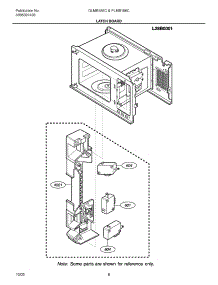 09 - Latch Board parts for Frigidaire Microwave GLMB186CB1 from AppliancePartsPros.com