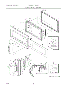 05 - Control Panel,Door,Misc. parts for Frigidaire Microwave FPMV189KFA from AppliancePartsPros.com