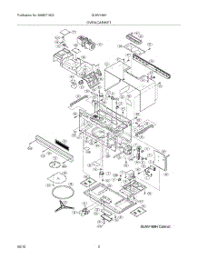 03 - Oven / Cabinet parts for Frigidaire Microwave GLMV169HQA from AppliancePartsPros.com