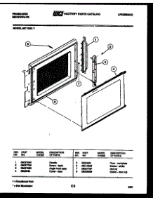 03 - Door Parts parts for Frigidaire Microwave MC1335L1 from AppliancePartsPros.com