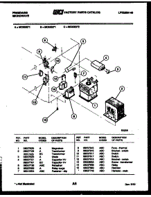 05 - Power Control parts for Frigidaire Microwave MC800E1 from AppliancePartsPros.com